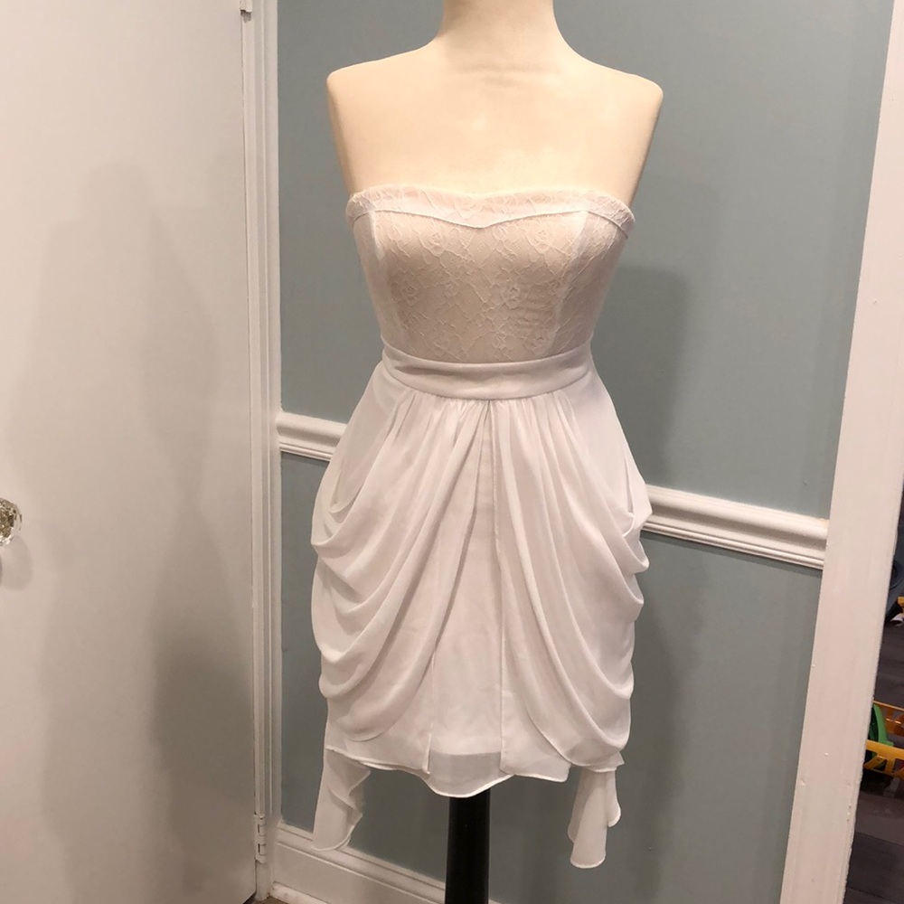XOXO White strapless dress